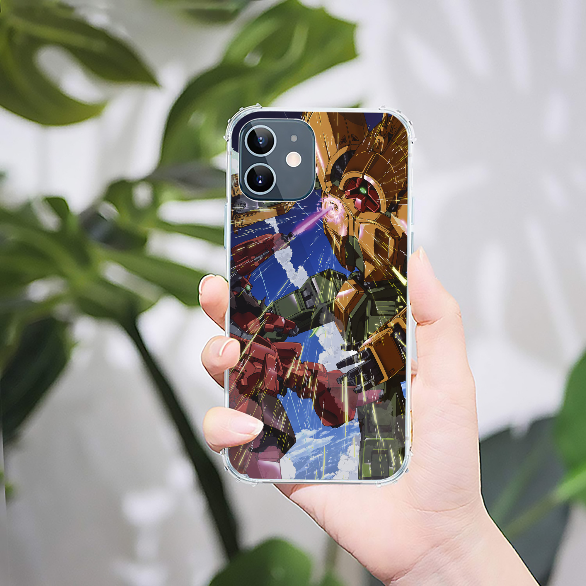 （画像用） 機動戦士ガンダム Mobile Suit Gundam 【iPhone 12シリーズ対応】透明スマホケース（クリアソフトケース）